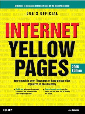 cover image of Que's Official Internet Yellow Pages, 2005 Edition
